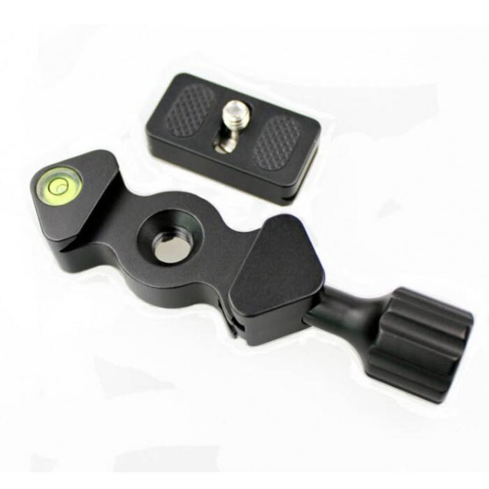 Fittest 25mm mini quick release klemme fiskeben form  w 20mm plade stativ monopod kuglehoved mount arca swiss kompatibel adapter