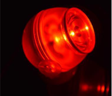 Mini Decorative Aquarium Led Lighting Waterproof Submersible Fish Tank LED Light Spotlight Lamp Aquarium Background: Red