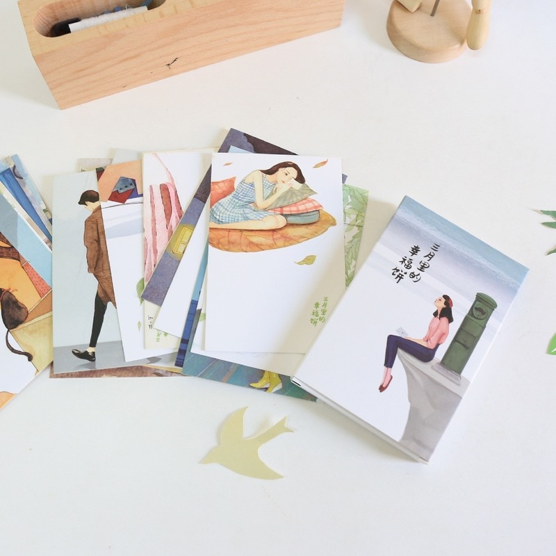 30 Sheets/Set Cute Mini Paper Postcard/Greeting Card Buisness Card Card Message Card