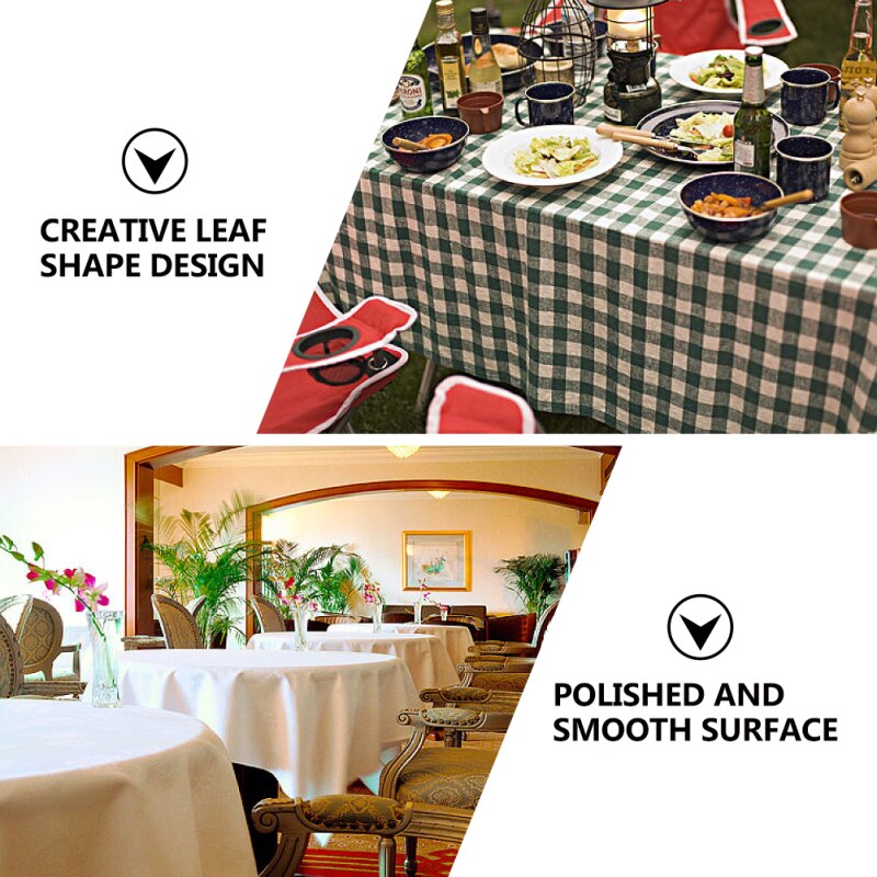 4pcs Stainless Steel Table Cloth Clamp Leaf Shaped Dining Room Tablecloth Holder