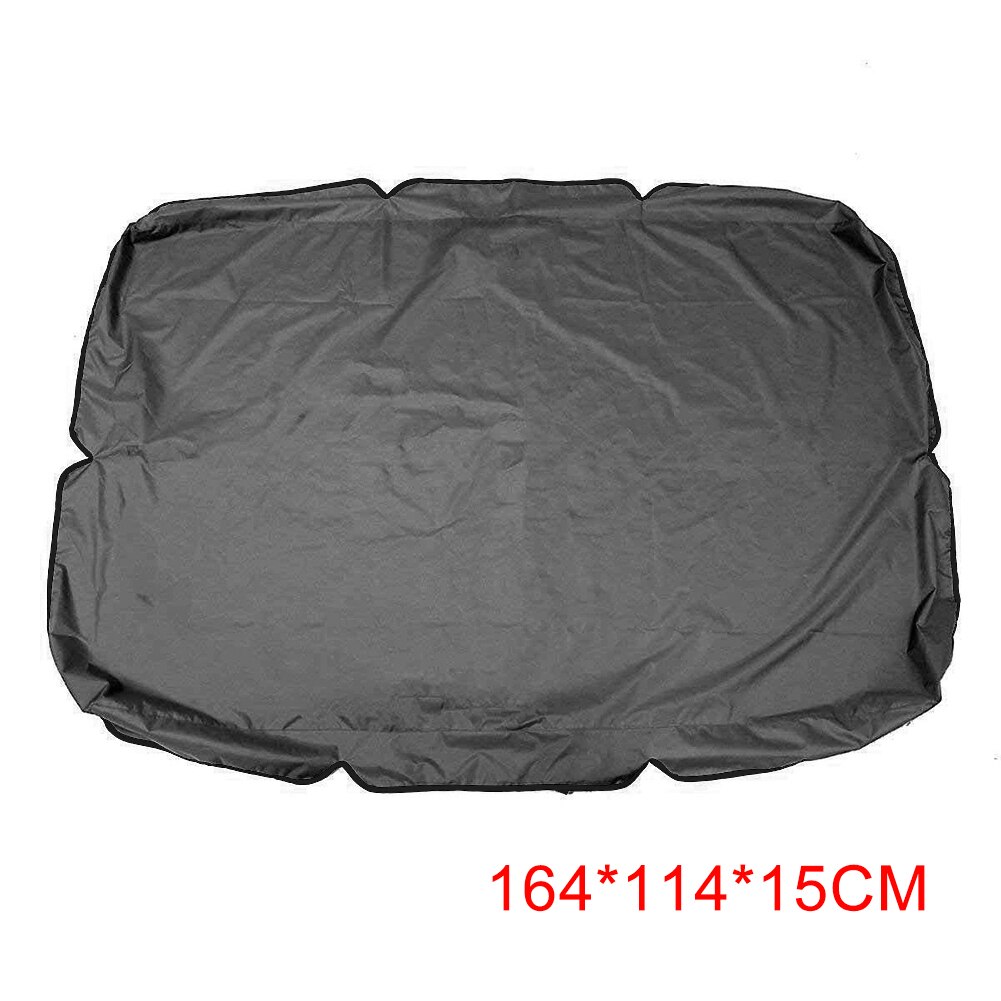 Hammock Cover Durable Furniture Accessory Sun Shade Outdoor Garden Swing Seat Canopy Porch Courtyard Summer Patio UV Protection: Black 164x114x15CM
