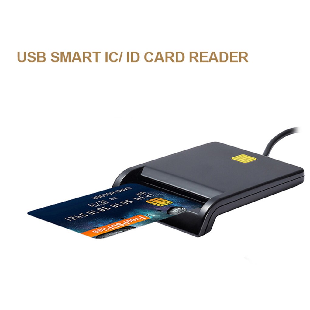 UTHAI X01 lector de tarjetas inteligentes USB para tarjeta bancaria IC/ID lector tarjetas EMV de para Windows 7 8 10 Linux