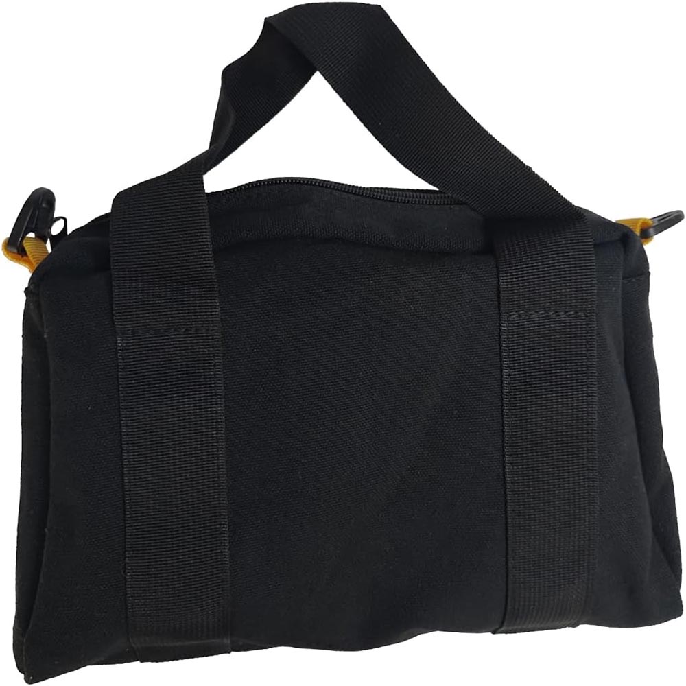 12 Inch Wide Mouth Tool Bag, Canvas Tool Bag, Heavy Duty Tool Storage Bag，Power Tool Organizer Pouch, Tool Bags for Men