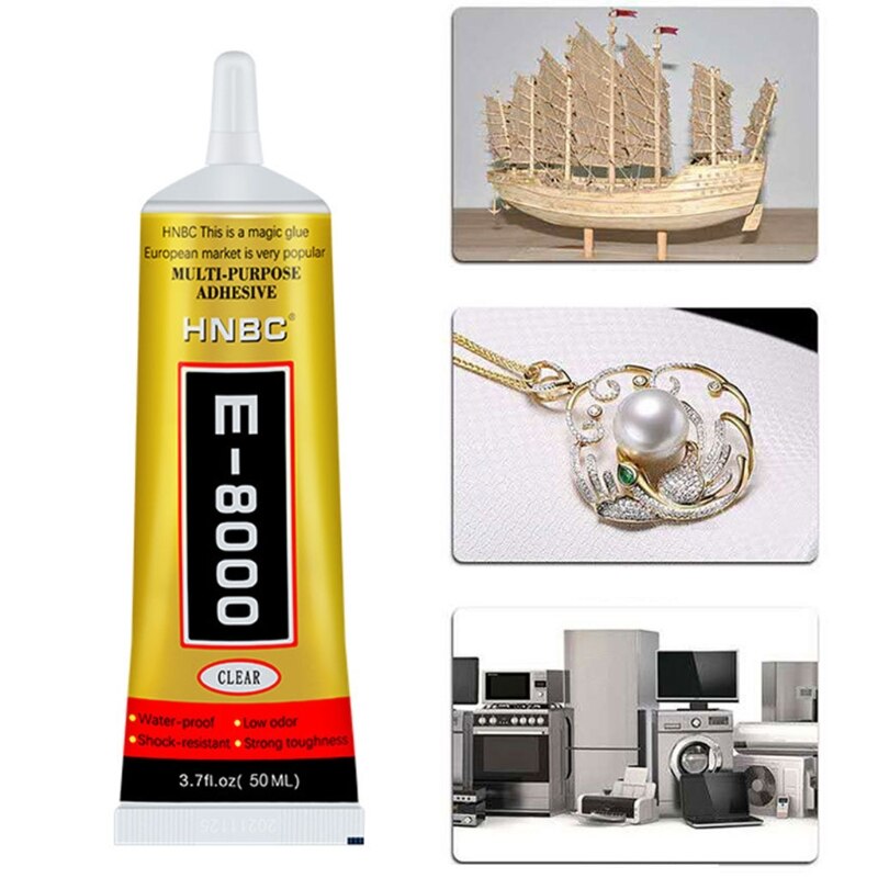 E8000 Glue Mobile Phone Screen Adhesive Clear Liquid Glue Super Glue DIY Mobile Phone Repair MultiPurpose 110/15/50ml