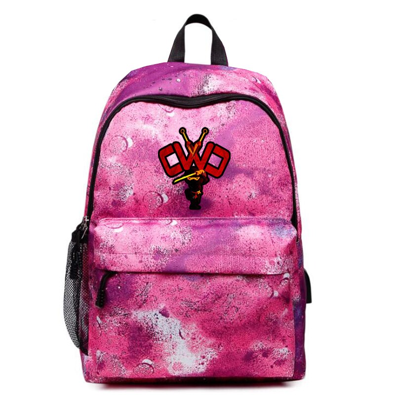 CWC imprimé unisexe galaxie sac à dos extérieur sac à dos étudiant Oxford sac USB charge ordinateur sacs