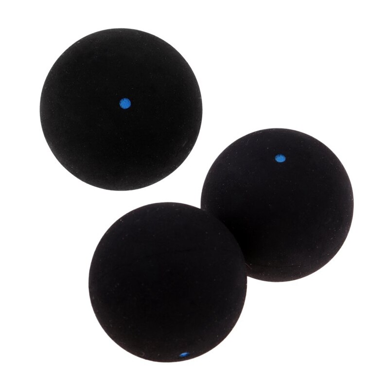 Squash Ball Blue Dot Fast Speed Sports Rubber Balls Player Competition Squash(3 Pcs)