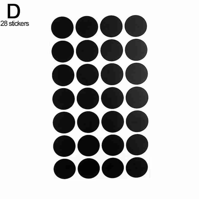 Uitwisbare Schoolbord Stickers Craft Keuken Pot Opslag 5Cm Label Doos Zwart X 3.5Cm Sticker Zwarte Schoolbord Board Spice h8W8: 28 stickers