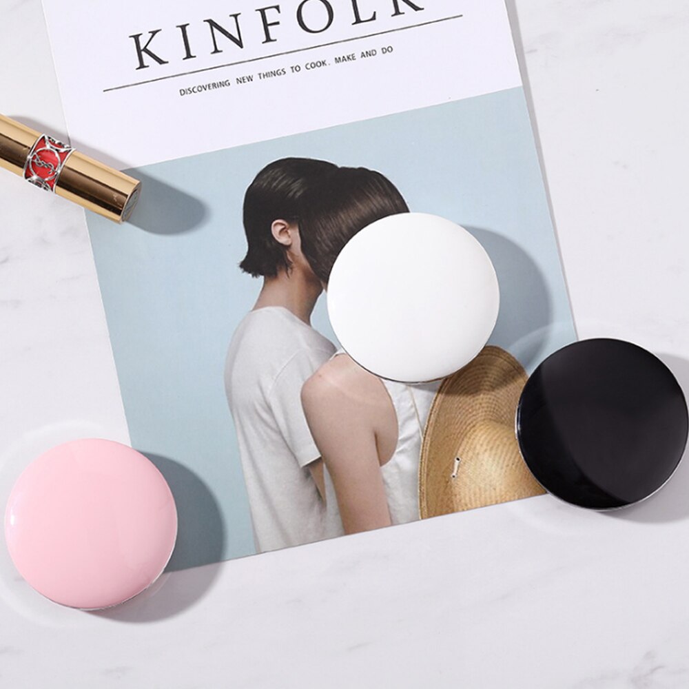 3 luces mini espejo de maquillaje portátil redondo espejo de luz de relleno 3X Magnify Fold USB Cable de conexión batería incorporada espejo recargable