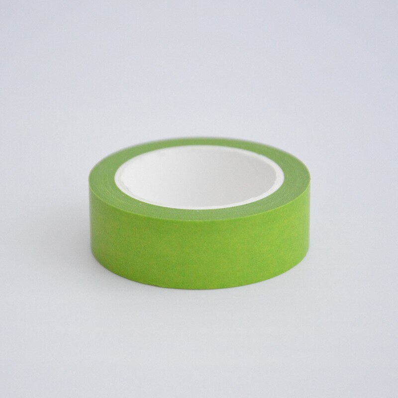 Cute Bright Colorful Plain Red Pink Green Washi Tape Paper DIY Decor Scrapbooking Planner Adhesive Masking Tape Stationery