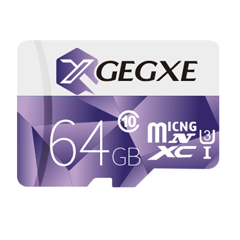 Xgegxe microsd 64gb hukommelseskort 8gb 16gb 32gb 128gb micro sd-kort  c10 tf kort flashdrev til smartphone: 64gb