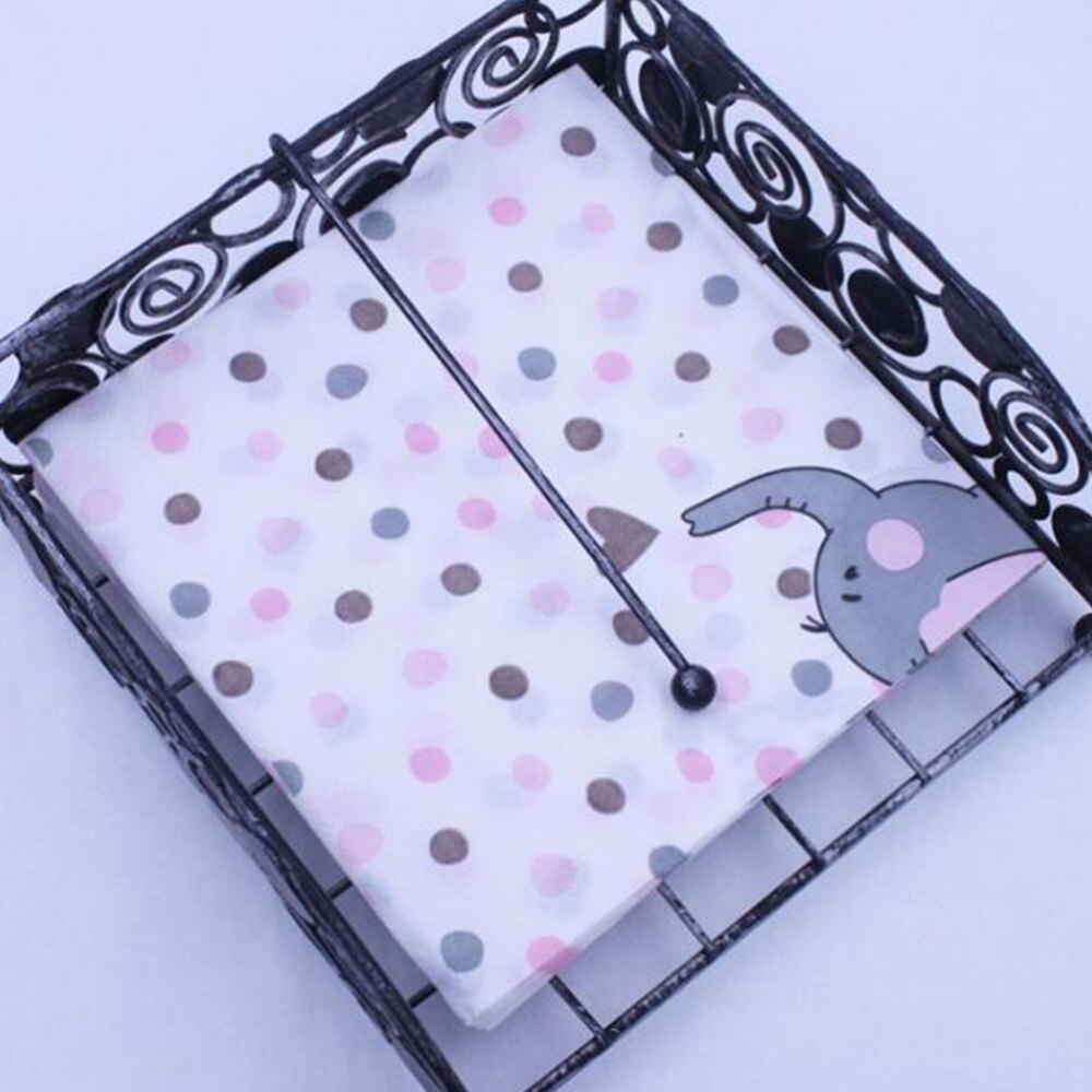 40Pcs Cartoon Olifant Gedrukt Servetten Unieke Papieren Handdoek Tissues Interessante Servet Voor Party Verjaardag Banket Dagelijks Gebruik