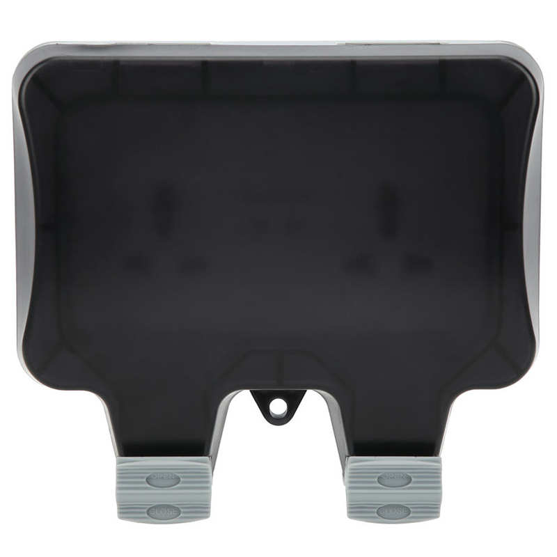 Outdoor Wall Power Socket with 2 3-Hole Socket + 2 Switch Waterproof Electrical Outlets 220V