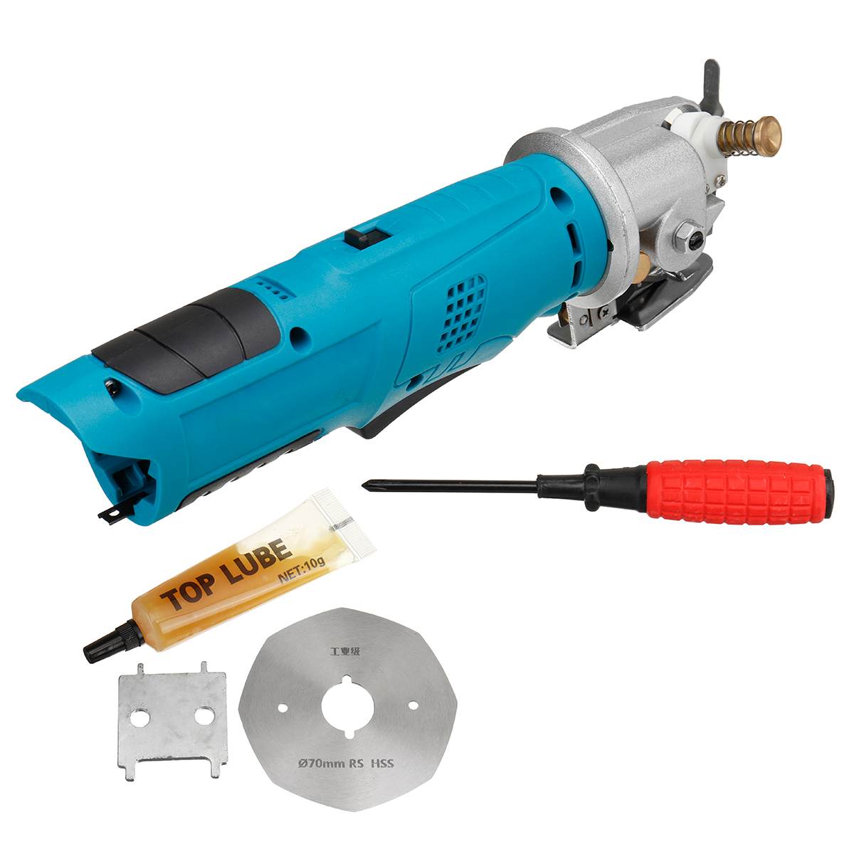300W 12V Electric Tailoring Scissors 25mm Fabric Cutting Tools Leather Cloth Cutter Machine Blade Cutting Saws for Bosch Battery: Default Title