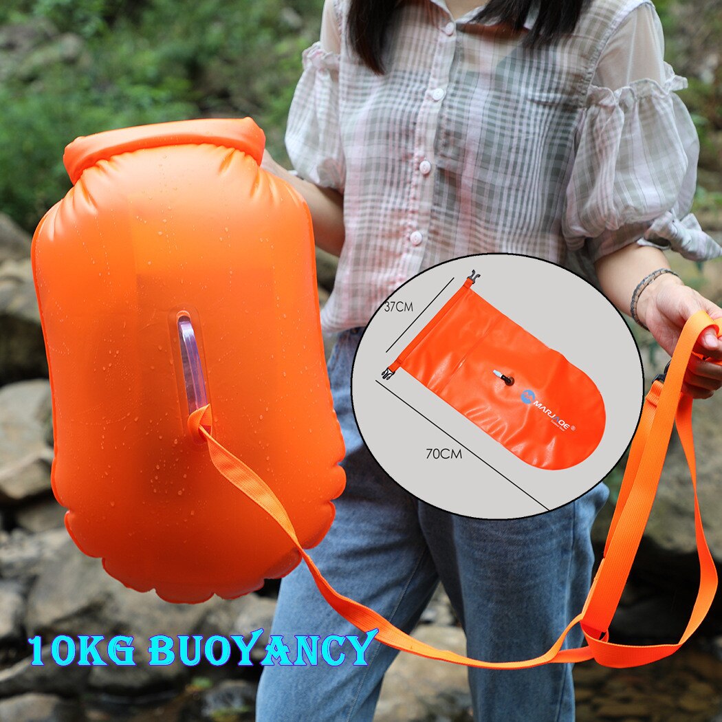 Sac de flottabilité gonflable de l'eau de grande capacité Anti vessie de noyade stockage imperméable sac à dos sec bouée de survie rivière à la dérive