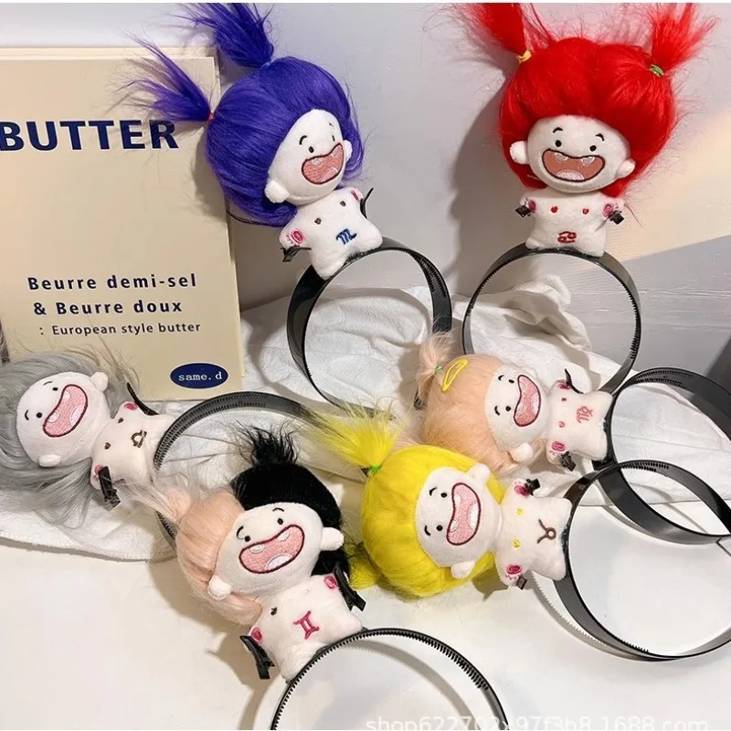 Diadema de capibara de dibujos animados divertidos, diademas de muñecos de peluche feos, herramienta de fijación de peinado, diadema para mujer, accesorios para el cabello