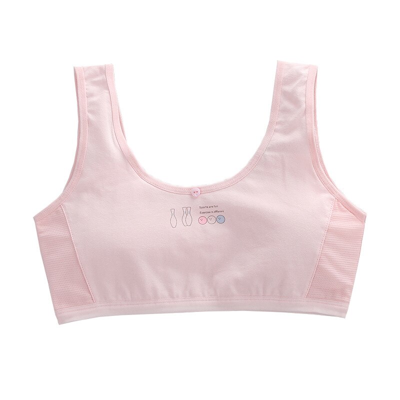 Tops para chicas adolescentes, ropa interior con sujetador para niños, chaleco para adolescente, lencería corta, sujetadores deportivos, ropa de calle sin mangas, transpirable, 7-14T