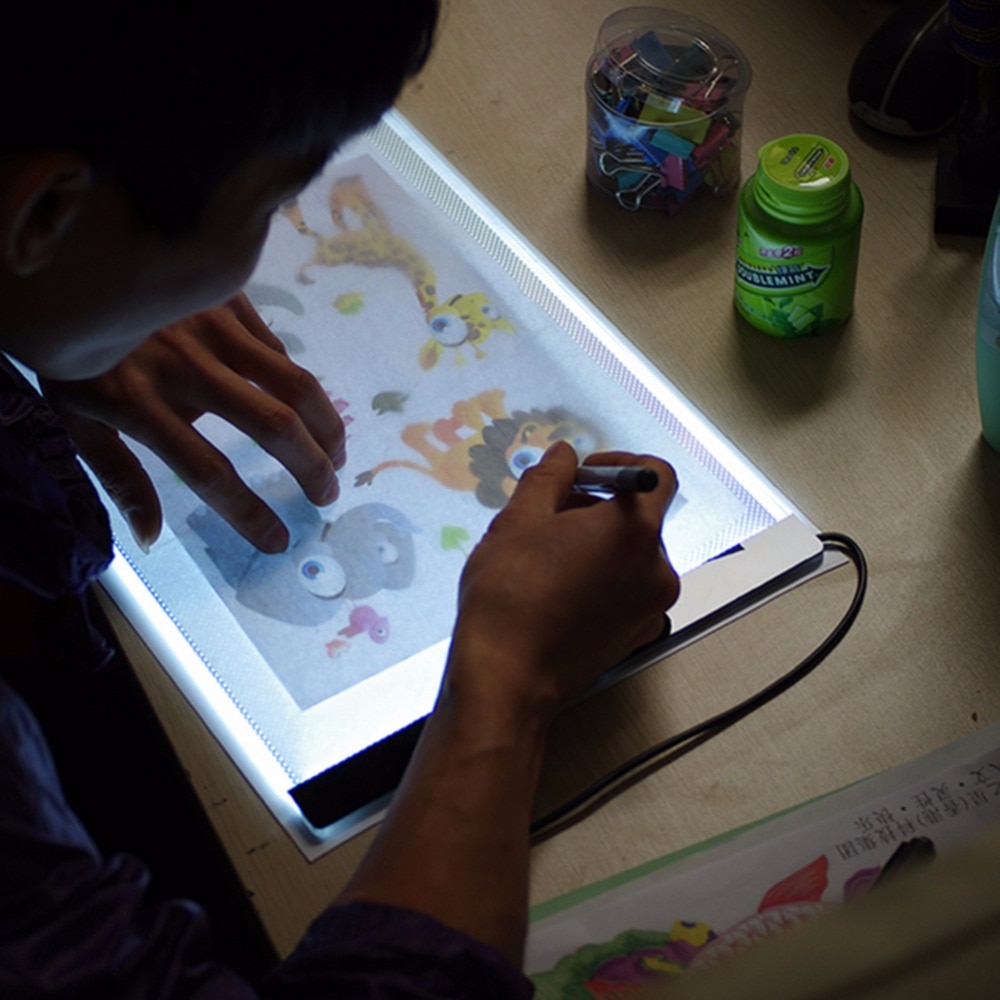 Tablette légère Ultra mince de 3.5mm, tampon de lumière LED a4, tampon de lumière LED de point de croix de peinture de diamant