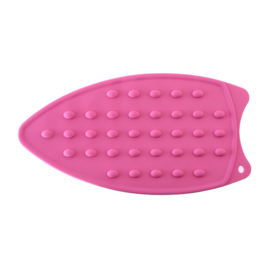 Cojín para plancha original de silicona antideslizante y resistente al calor, protección de seguridad en , almohadilla de descanso para planchar, placas de aislamiento, accesorios para el hogar: Rosa