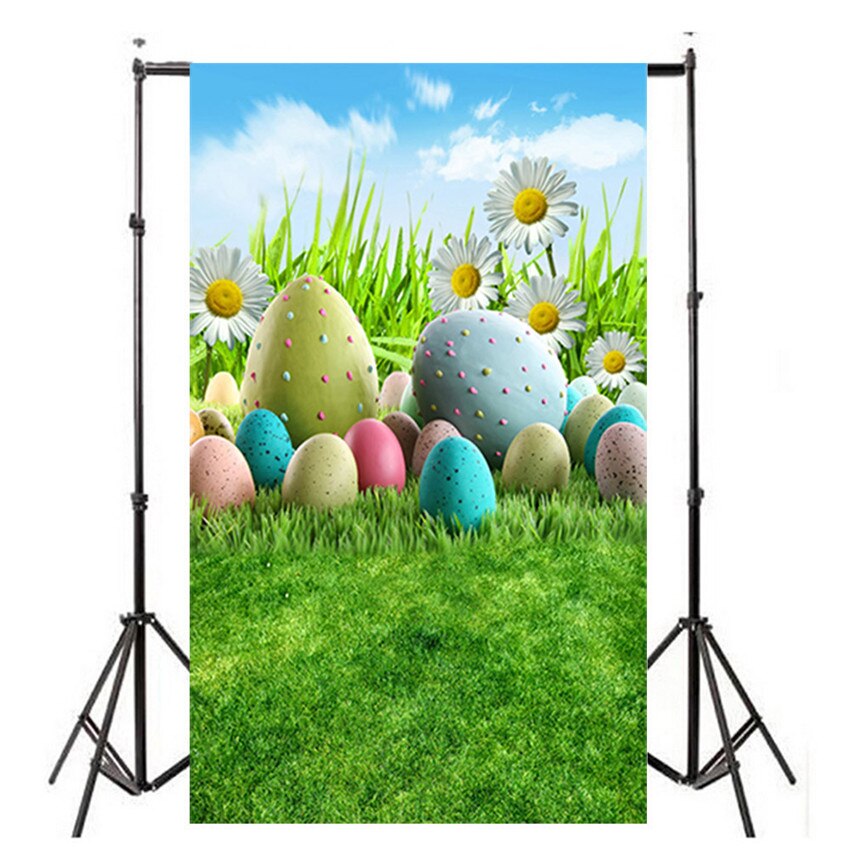 Easter Day Theme Vinyl Photography Backdrop Custom Photo Background Props outside Background #0115: D