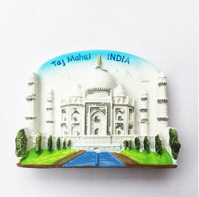 Taj Mahal Hyderabad Gaya India Fridge Magnets Tourist Souvenir Decorative Refrigerator Magnetic Stickers Crafts: Burgundy