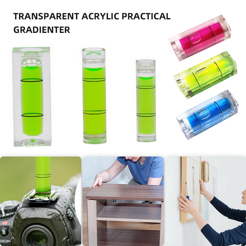 Mini Bubble Balancer Layout Tool Picture Hanging Bubble Spirit Level Inclinometers Bubble Leveling Ruler Measuring Tools