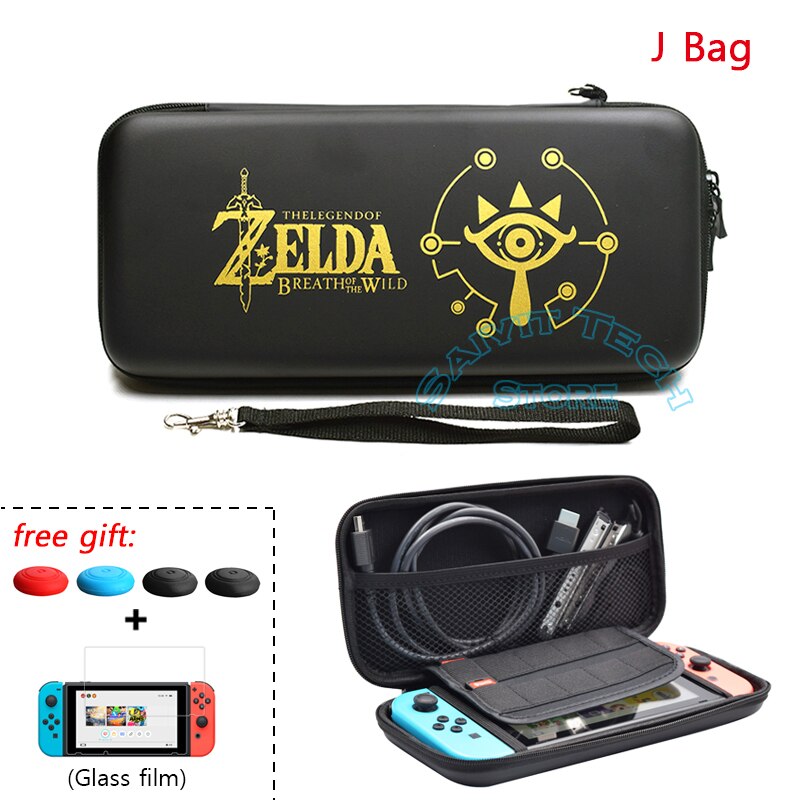 Newest Nintend Switch Accessories EVA Travel Storage Bag Nintendoswitch Animal Crossing Case for NS Nintendo Switch Console: J Bag