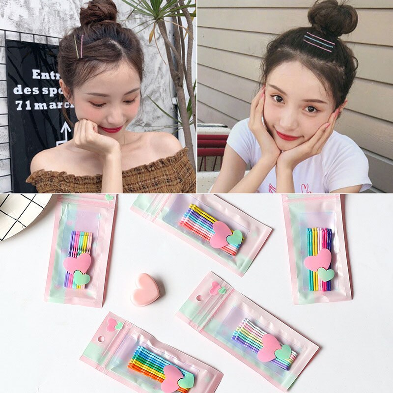 10 Stks/set Candy Kleur Baby Haar Accessoires Metalen Zwaaide Kids Baby Haar Clips Haarspeldjes Kinderen Meisjes Haarspeldjes Clips