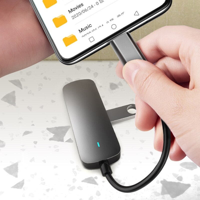 4-in-1 Type-C Hub Laptop Computer Peripheral Docking Station USB Adapter