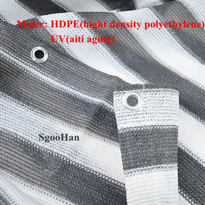 Gray-White Sun Shading Net Garden Succulent Plant Sunblock Anti-UV HDPE Sunshade Net Swimming Pool Cover Sun Shade Net Cloth