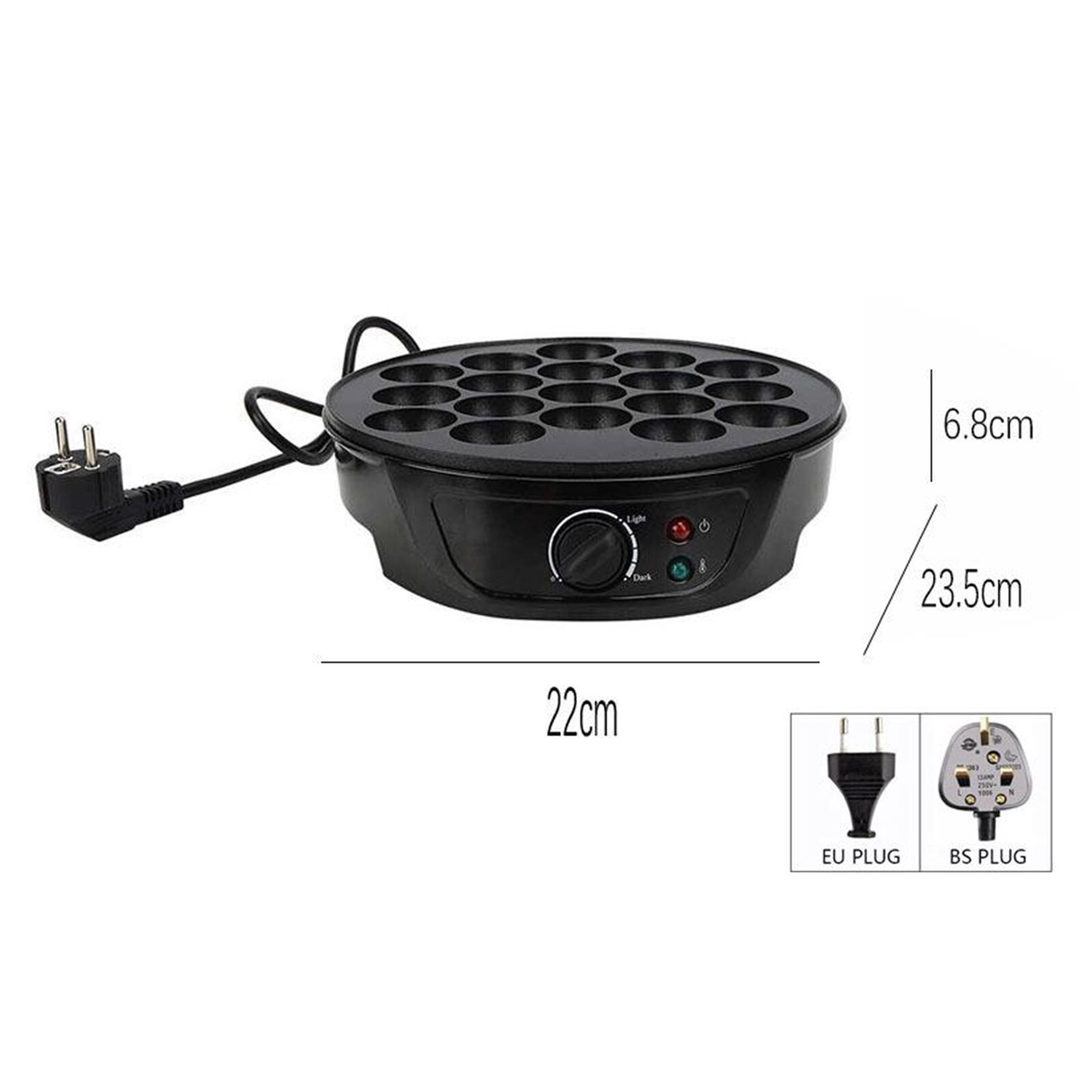 750W 18 Holes Takoyaki Baking Machine Household Electric Takoyaki Maker Meat Octopus Balls Grill Pan Cake Pops