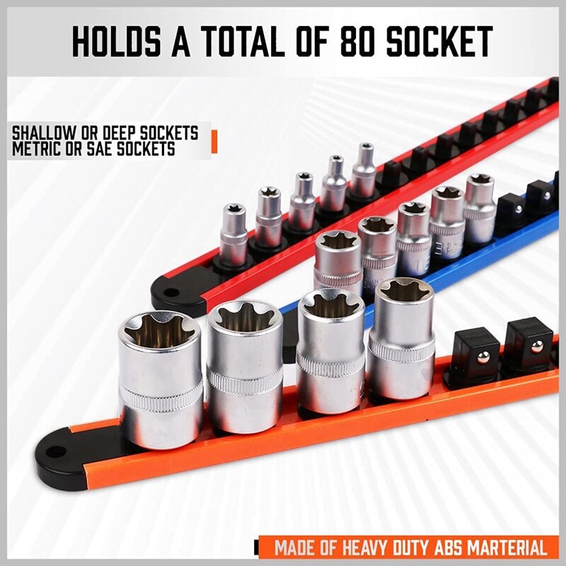 JHD-HORUSDY organizador de enchufes giratorios de 360 °, Clips de 1/4 pulgadas X 28, Clips de 3/8 pulgadas X 28, Clips de 1/2 pulgadas X 24, 6 uds.