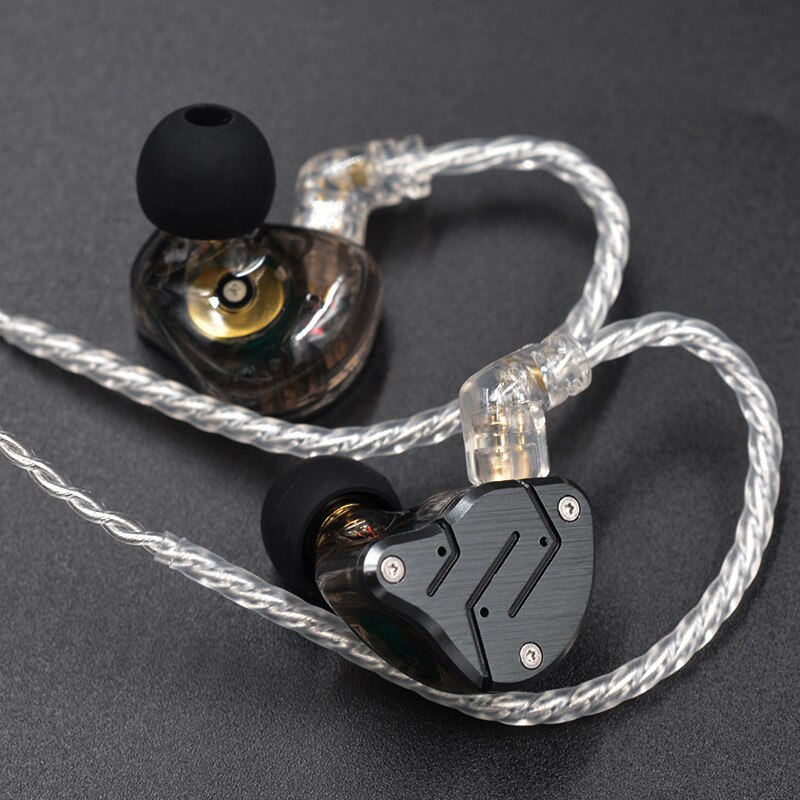Kz Verzilverd Kabel Upgrade 2 Pin 0.75Mm B C Hoge Zuiverheid Zuurstofvrij Koper Koptelefoon Draad Met Microfoon voor Zst X Zsn ZS10 Zsx Pro