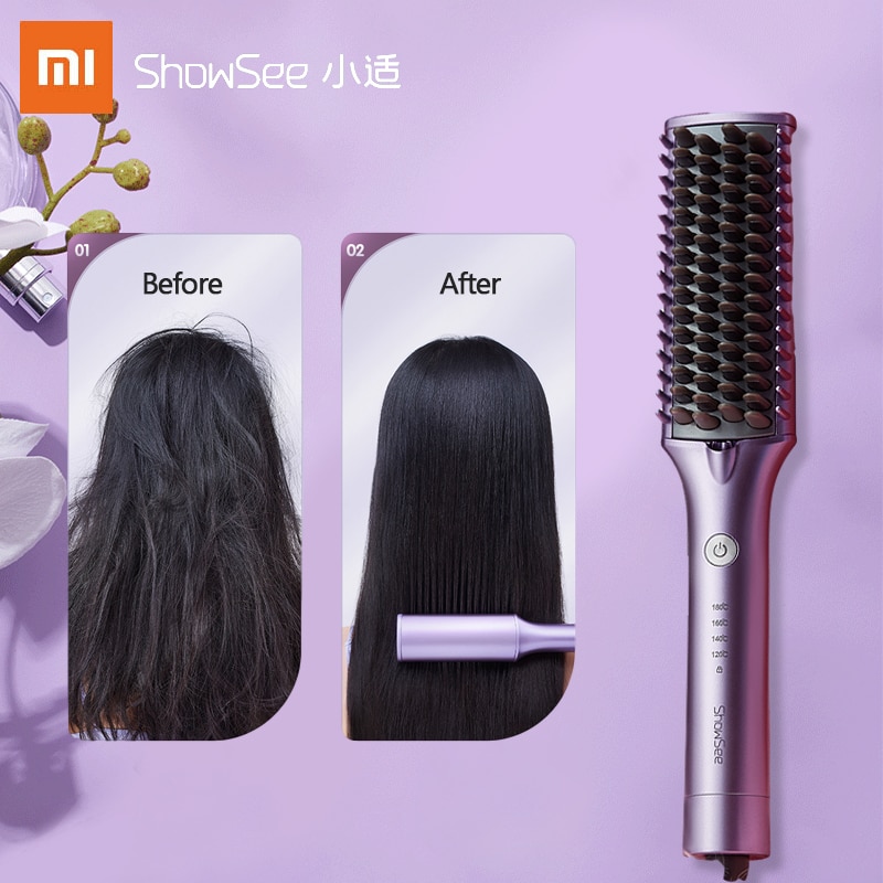 Xiaomi Showsee Straight Hair Comb High Concentration Anion Constant Temperature Hair Care Automatic Power Off Fast Heating