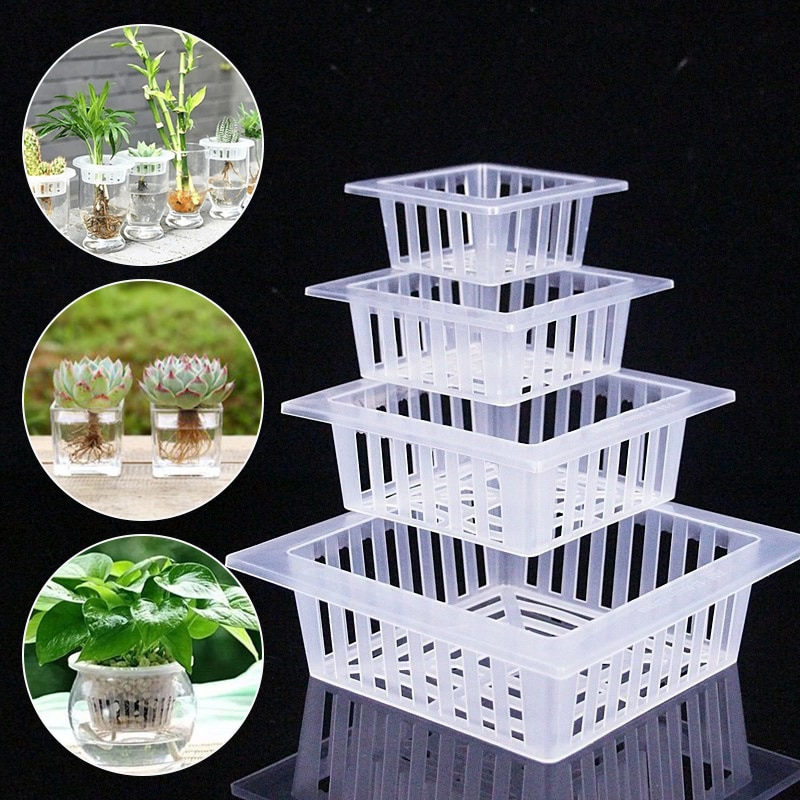 Maceta hidropónica de malla para cultivo de plantas, vaso con malla, cesta hidropónica para cultivo de plantas aeropónicas, clon, planta de vivero sin depósito, suministros de jardín