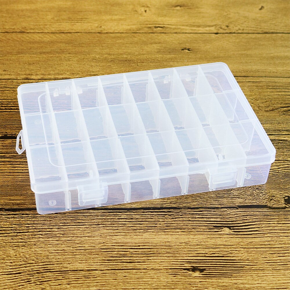 Makeup Organizer Storage Box Drill Polish Lipstick Nail Organizer Cosmetic Jewelry Box Holder Transparent Multiple Grid Acrylic