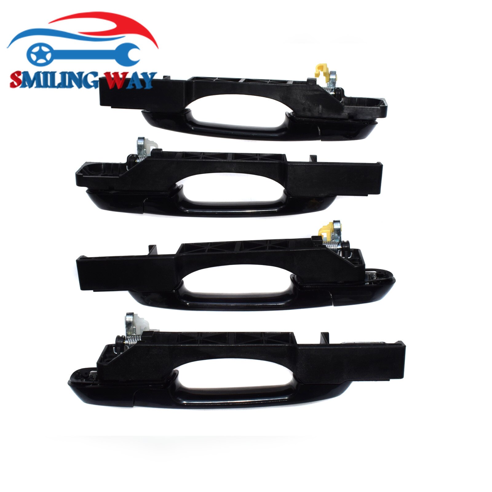 Manija de puerta interior y externa, Kit de manija de puerta interior trasero izquierdo delantero derecho para Hyundai Accent 1.6L 2006 2007
