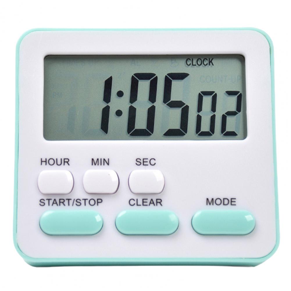 Digital Alarm Clock Magnetic Attraction On Fridge Oven Timer For Student Time Manager Small Multifunctional Cooking Timer: green
