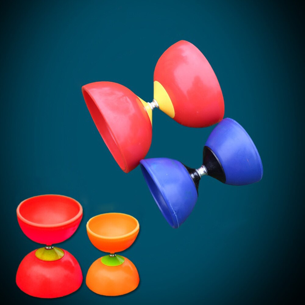 Bolsa de mano de 3 rodamientos de YOYO chino, Set de palitos de Metal, juguetes perfectos para el mejor rendimiento y juego de Diabolo