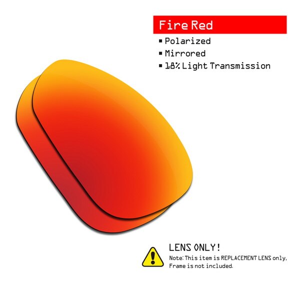 SmartVLT Vervanging Lenzen Gepolariseerde voor Oakley Crosshair 1.0 (2005) Zonnebril-Meerdere Paren Verpakt: Fire Red-ShieldCoat