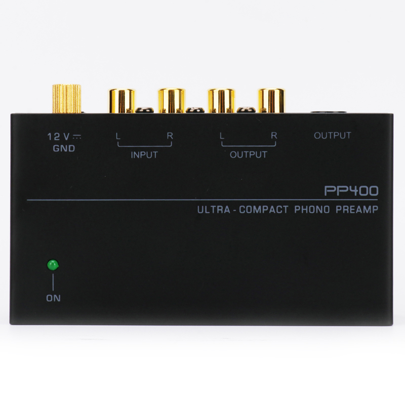 PP400 Preamplificatore fono ultracompatto Preamplificatore Mini amplificatore audio domestico con interfaccia RCA per altoparlanti amplificatore valvolare giradischi