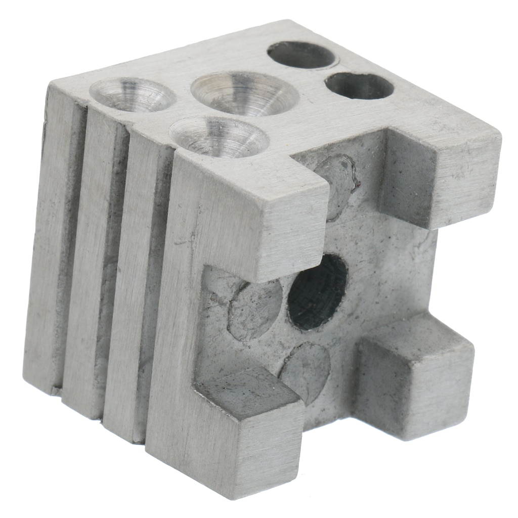Miniherramienta de punzonado para joyería, de acero, con forma de cubo
