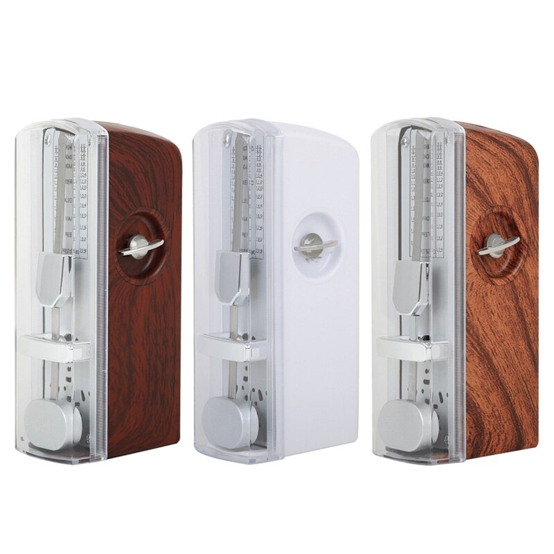 Premium Mechanical Metronome Wood Grained Loud Sound/High Precision for Piano/Guitar/Violin/Drum and Other Instruments