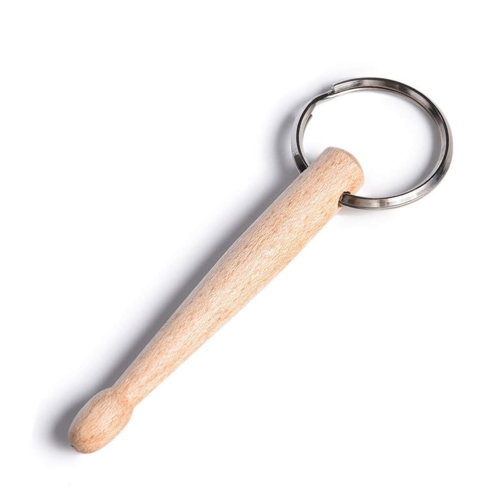 Mini Percussion Instrument Drumstick Wood Smart Mini Drum Sticks Keychain Drumsticks Key Ring 1pc !