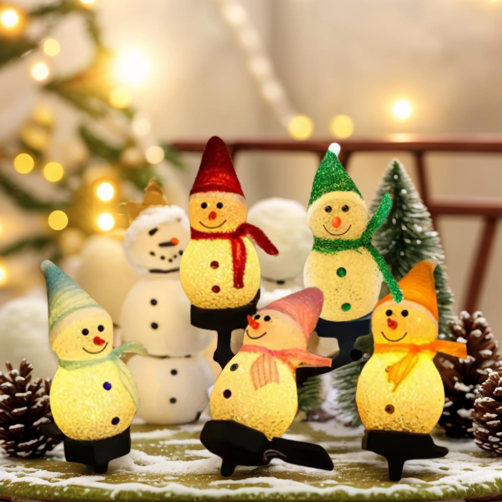 Christmas Outdoor Lawn Decorations, Solar Snowman Lights, Corridor Terrace Lawn Decorations, Cute Decorations