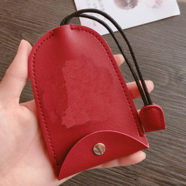 Søde blomster pull type nøgletaske pu læder nøgle punge husholderske bil nøgleholder etui læder nøglering pose: 20
