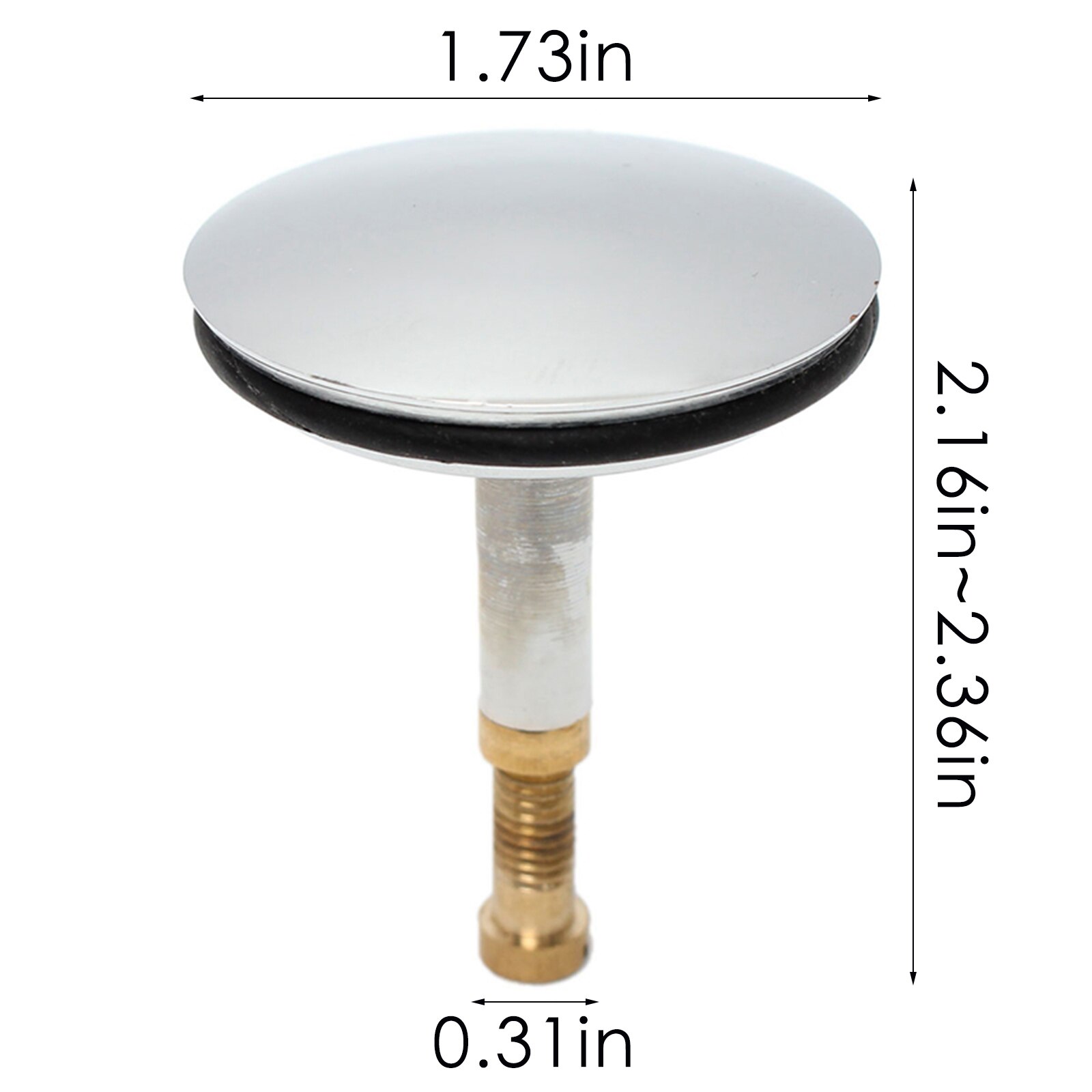 45mm Badewanne Stecker Bad Pop Up Abfall Stecker Küche Waschbecken Wasser Filter Bad Ersatz Badewanne Ablassen Sieb Bad Zubehör: Diameter 44MM