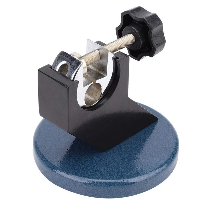 Precision Micrometer Holder Stand, Adjustable Cast 0-100mm Micrometer Stand Bracket Round Base for Screw-Thread Outside Micromet