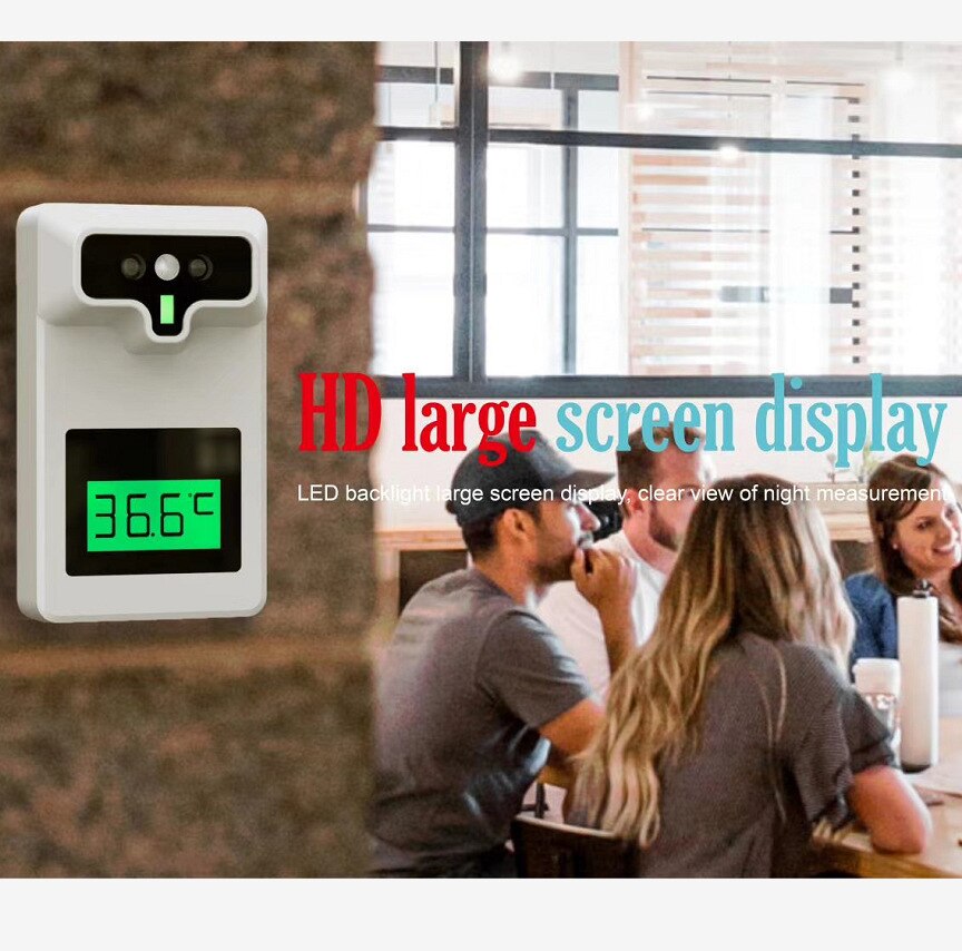 Berøringsfri infrarød temperaturmåling  k3 m3 pande med feberalarm vægmonteret automatisk temperatur digitalt display