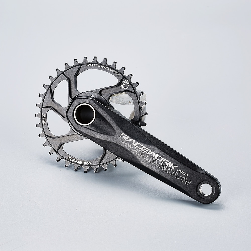 RACEWORK Crankset 170/175mm Mountain Bike Chainring 32/34/36/38T Narrow Wide MTB Bicycle Crank Set For SRAM GXP SHIMANO