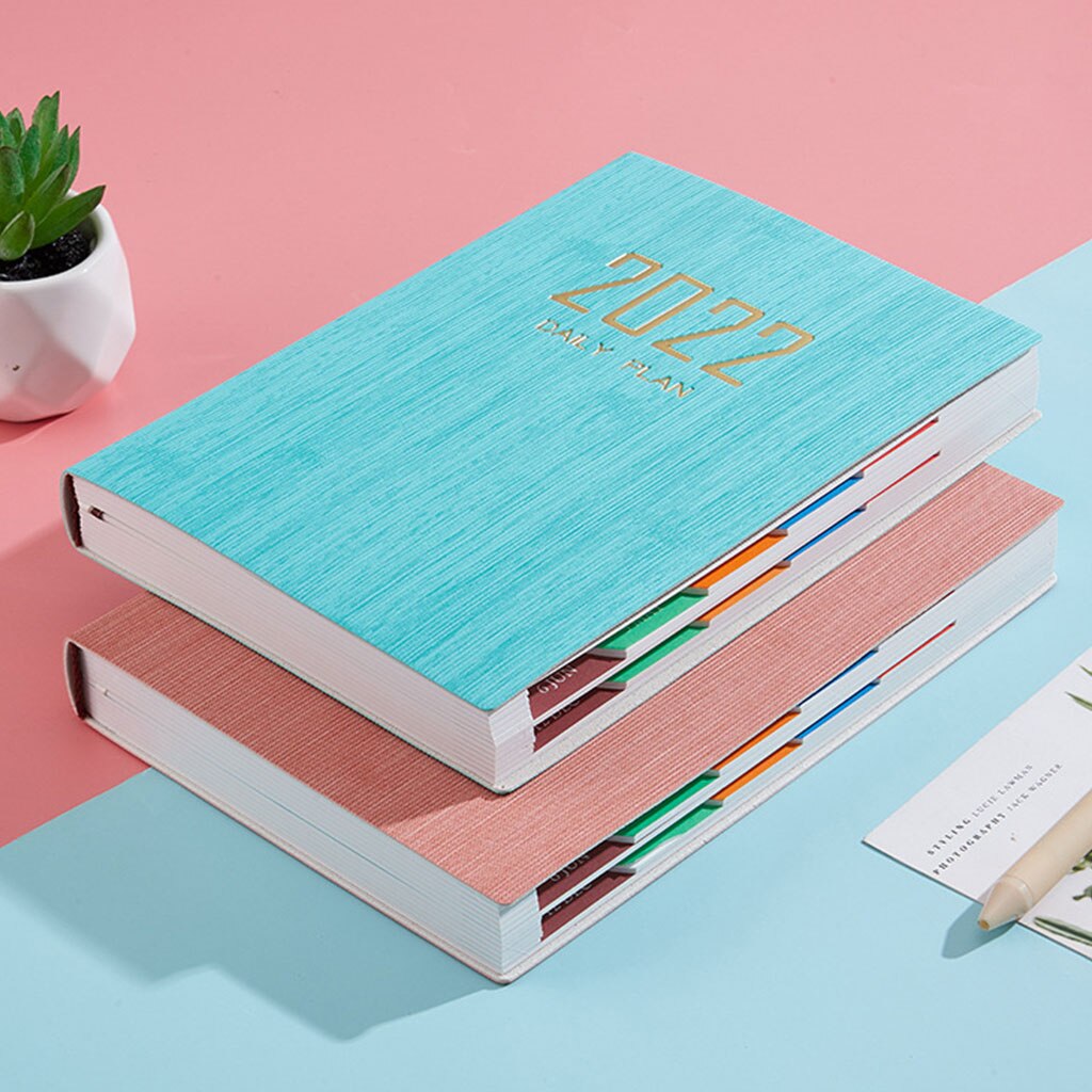 Planner Schedule Soft Faux Leather Cover Weekly Monthly Life Planner with Time Slots Appointment Book A5 Size 200 Sheets